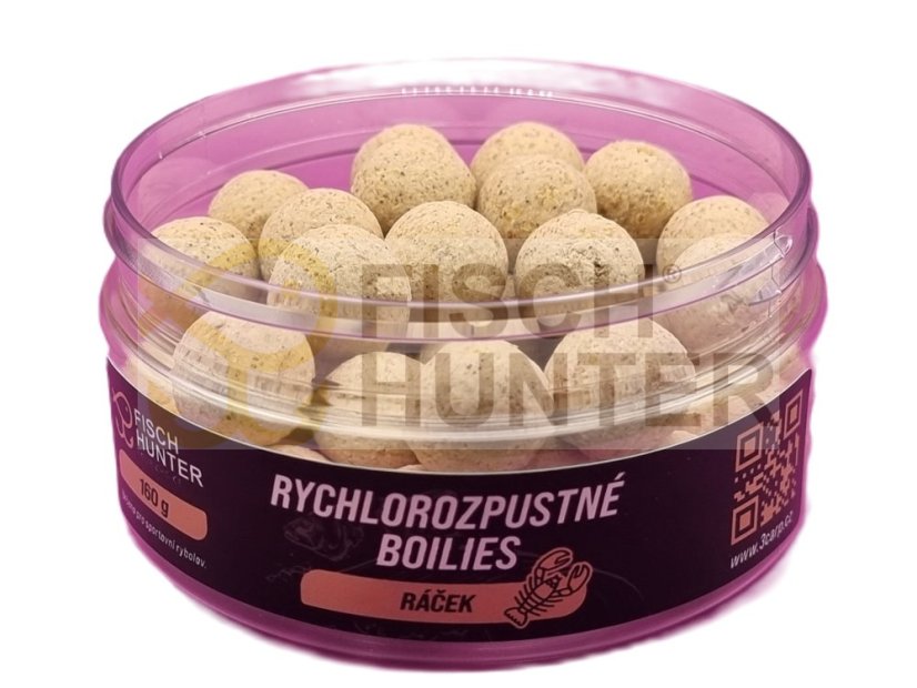 Rychlorozpustné boilies RÁČEK