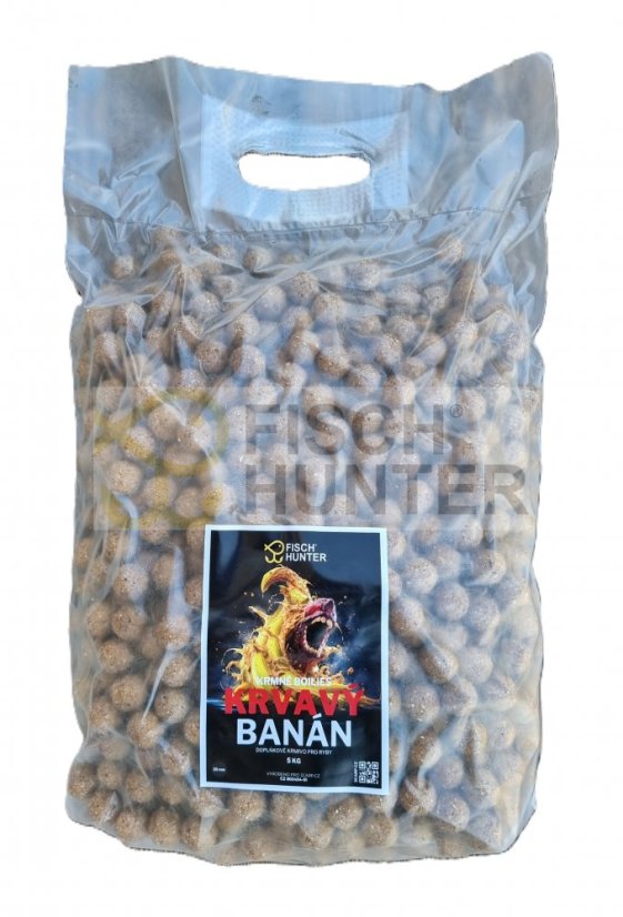 BASIC + krmné boilies - KRVAVÝ BANÁN