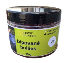Dipované boilies Jahoda & Chilli