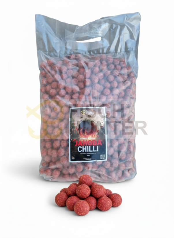 UNI + krmné boilies JAHODA & CHILLI