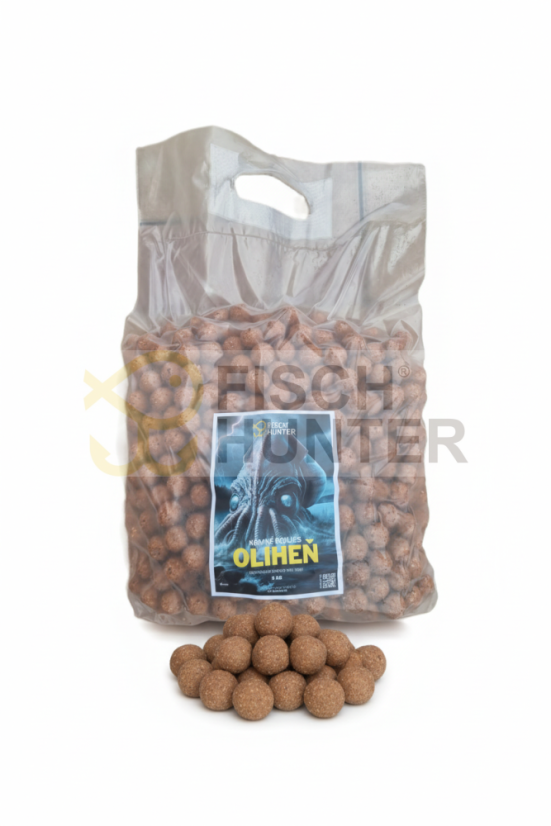 BASIC + krmné boilies OLIHEŇ - Velikost: 24 mm, Balení: 5 kg