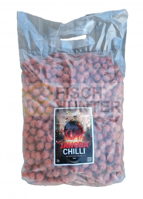 UNI + krmné boilies - JAHODA & CHILLI