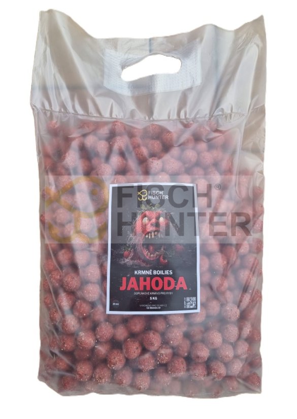 BASIC + krmné boilies - JAHODA