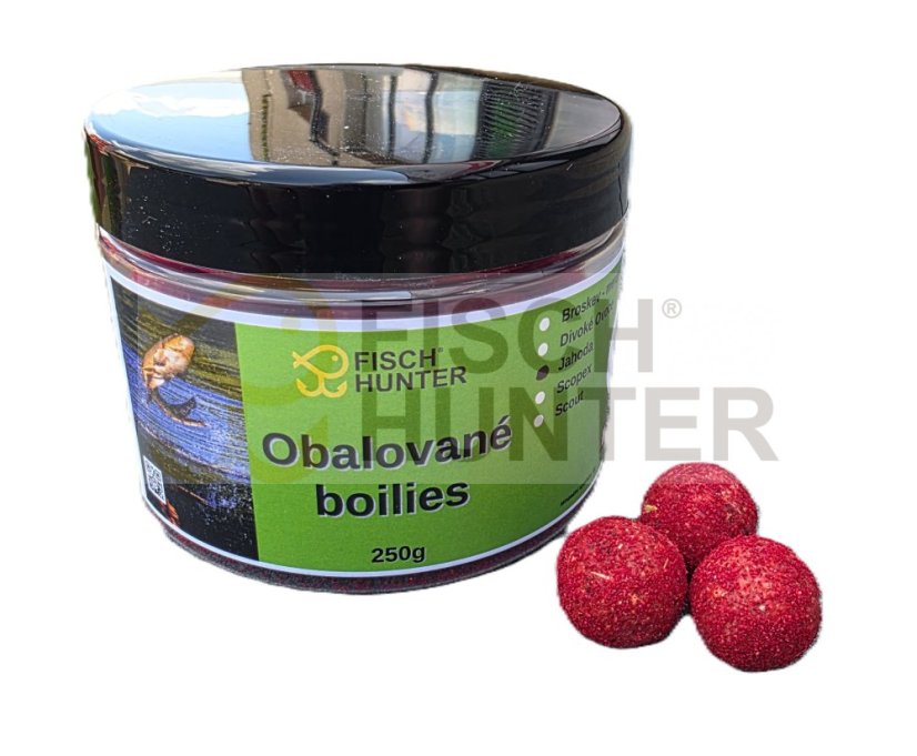 Obalované bolilies JAHODA - Velikost: 20 mm, Balení: 250 g