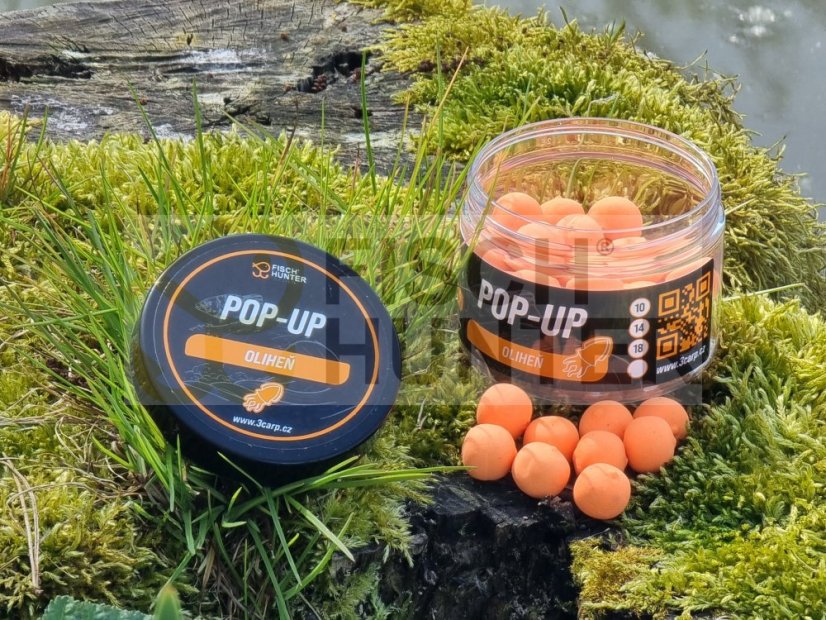 Boilies POP – UP Oliheň - Velikost: 14 mm