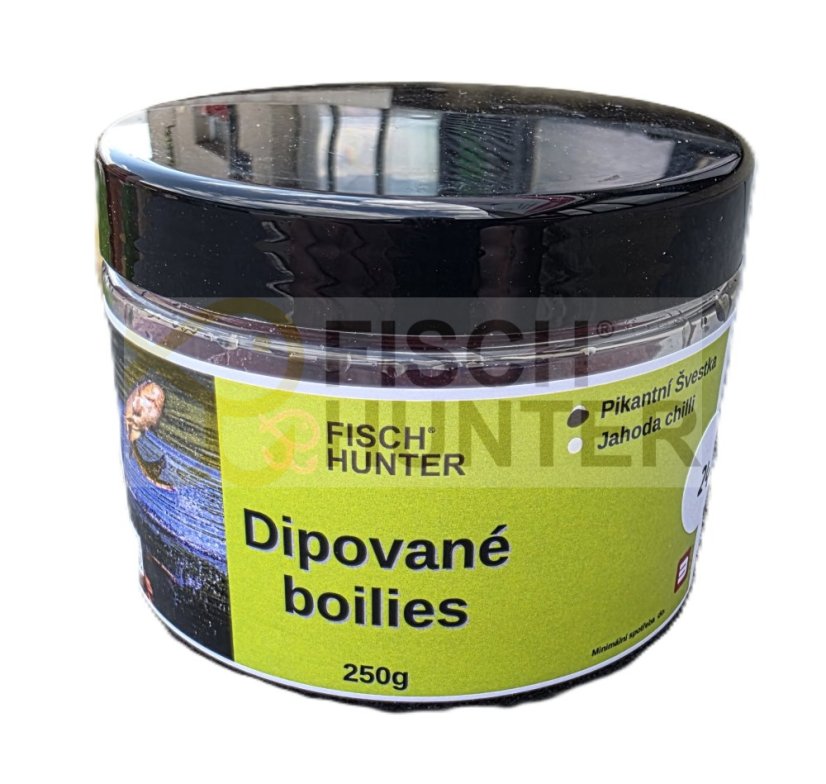 Dipované boilies PIKANTNÍ ŠVESTKA - Velikost: 20 mm, Balení: 250 g
