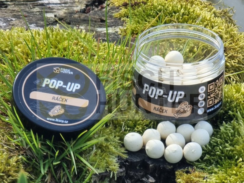 Boilies POP – UP Ráček - Velikost: 14 mm