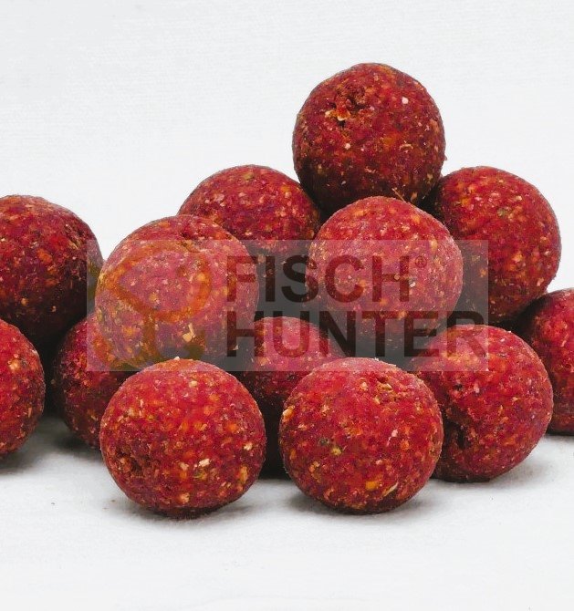 Chytací boilies Jahoda & Chilli - Velikost: 24 mm, Balení: 300 g