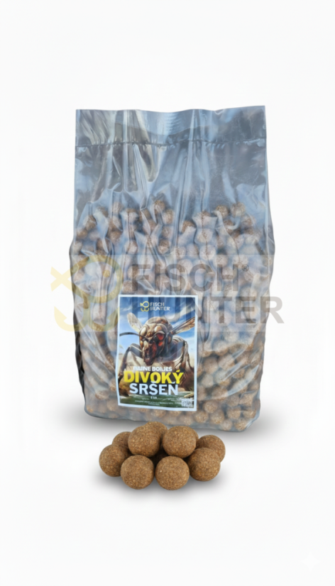 BASIC + krmné boilies DIVOKÝ SRŠEŇ - Velikost: 24 mm, Balení: 5 kg